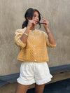 Golden Hour Cable Knit Sweater - Stitch And Feather