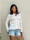 Calliope Lace Knit Sweater - Stitch And Feather