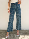 Aster Floral Wide Leg Jeans - Stitch And Feather