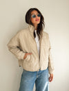 Campfire Quilted Puffer Jacket in Khaki