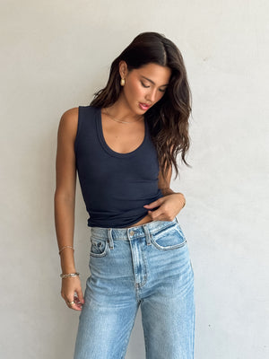 Cait Scoop Neck Tank - Stitch And Feather