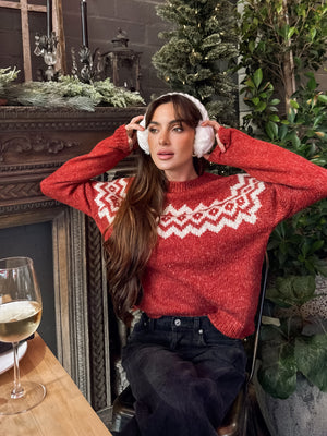 Apres Ski Nordic Knit Sweater - Stitch And Feather