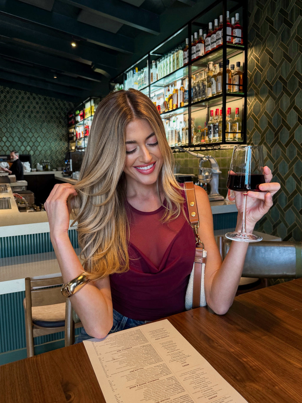 Vino Mesh Top - Stitch And Feather