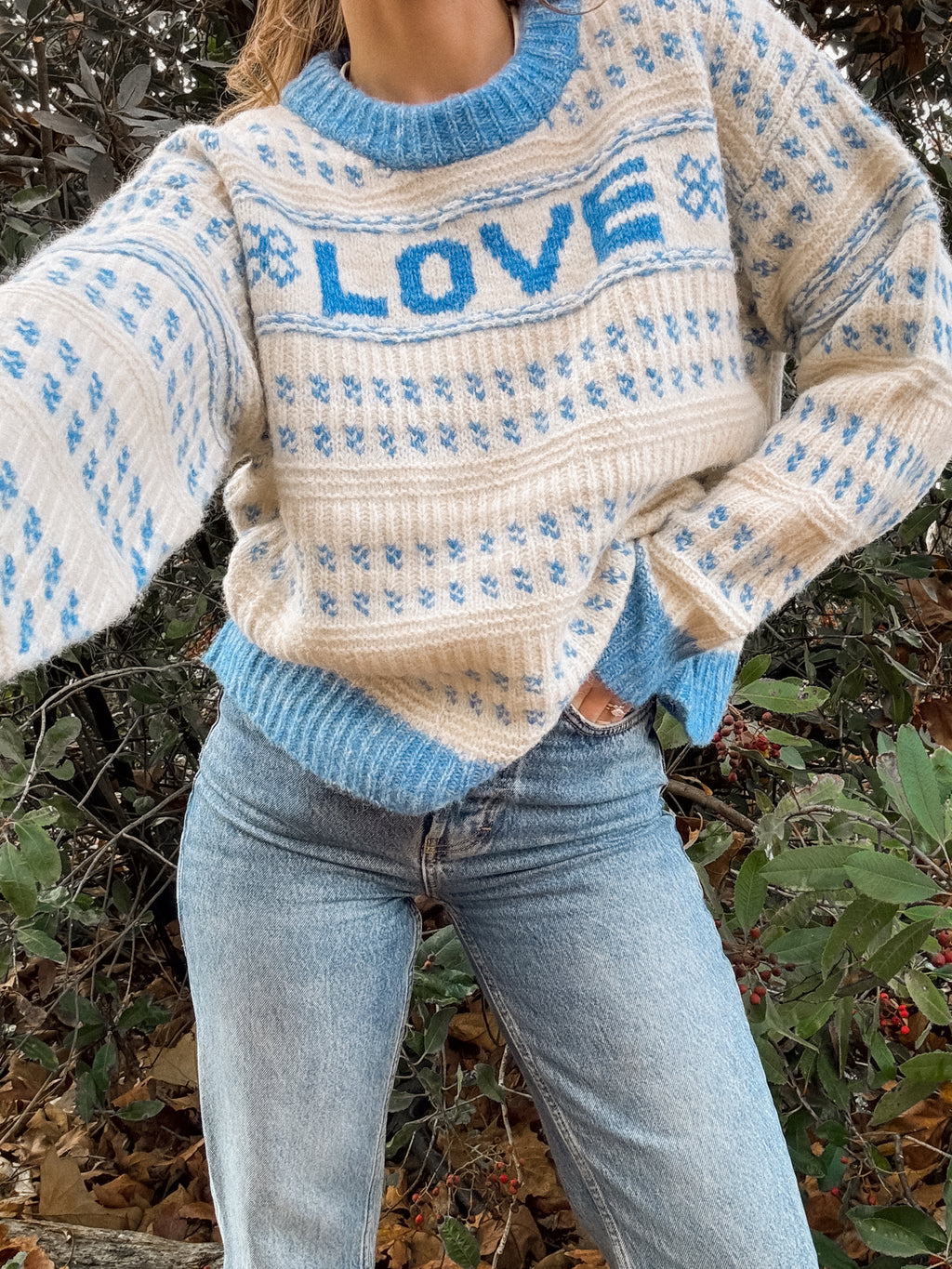 Love Language Knit Sweater - Stitch And Feather