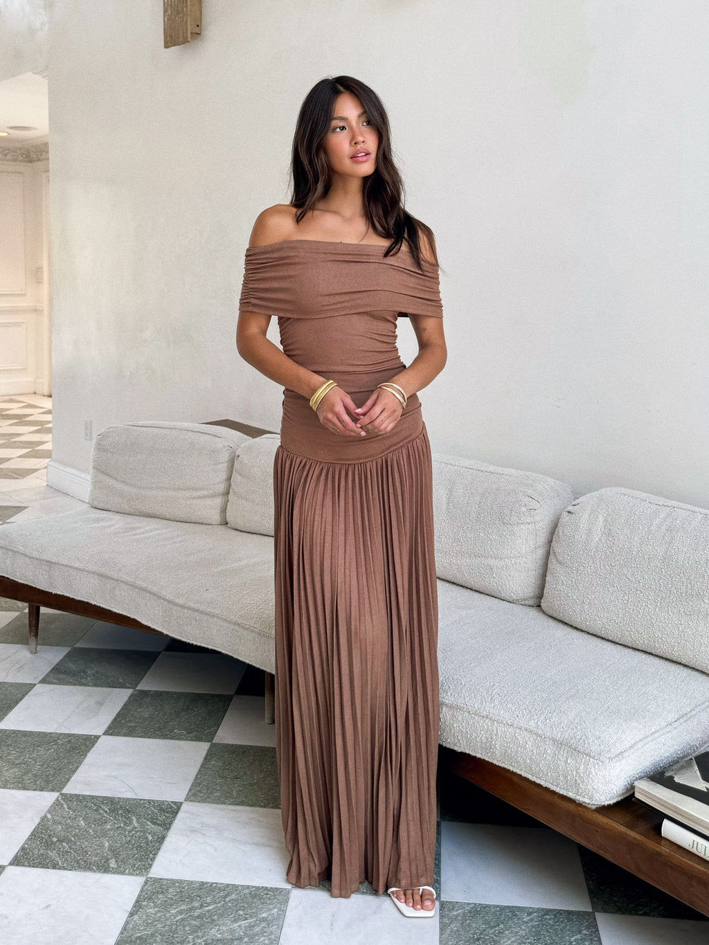 Noelle Drop Waist Maxi Dress - Stitch And Feather