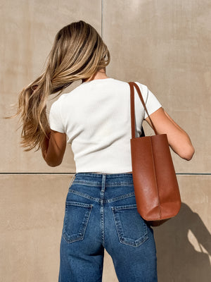 Trust Me Ribbed Crop Top in Ivory - Stitch And Feather