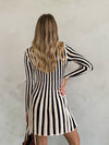 Gianna Stripe Knit Mini Dress