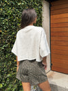 Beso Knit Top in ivory - Stitch And Feather