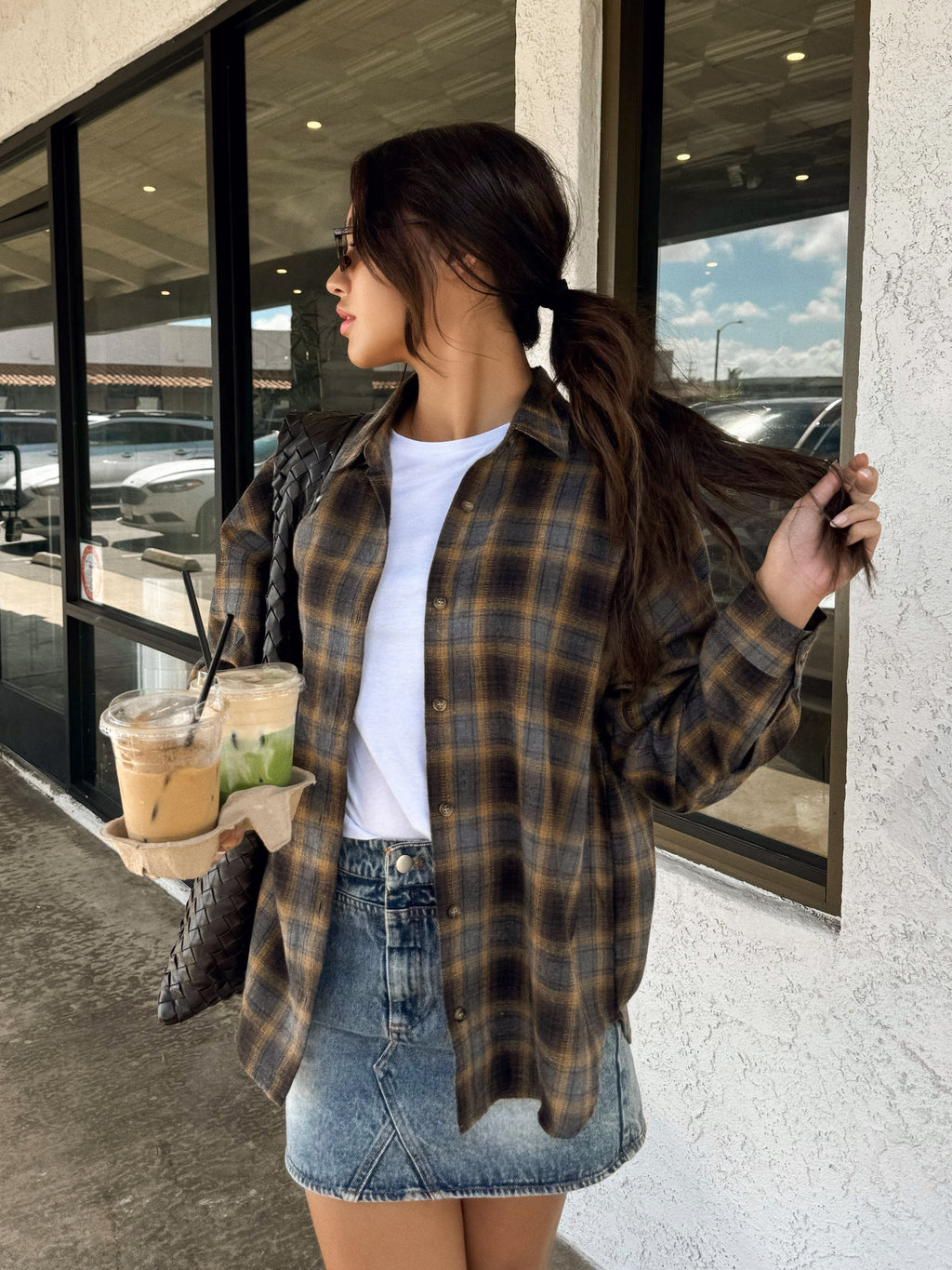 Logan Plaid Oversized Flannel - Stitch And Feather