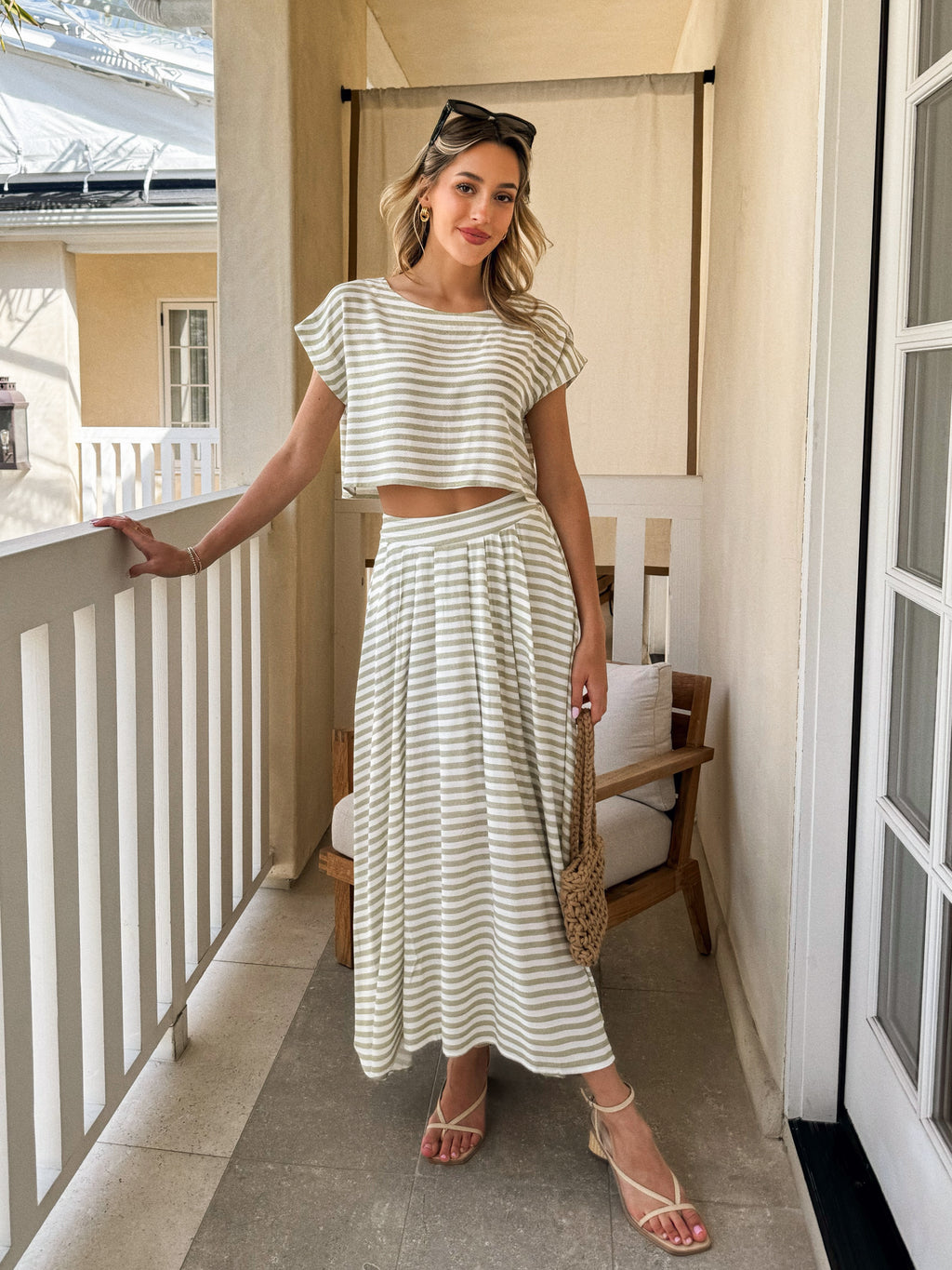 Sail Away Midi Skirt - Stitch And Feather