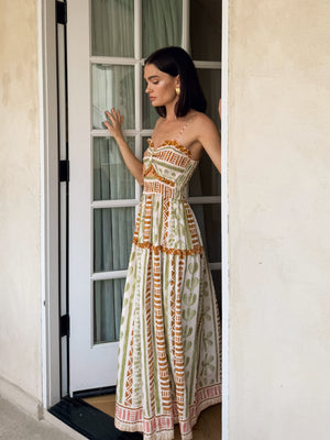 Bellini Smocked Maxi Dress - Stitch And Feather