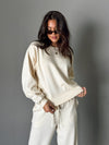 Lena Sweatshirt in Cream - Stitch And Feather