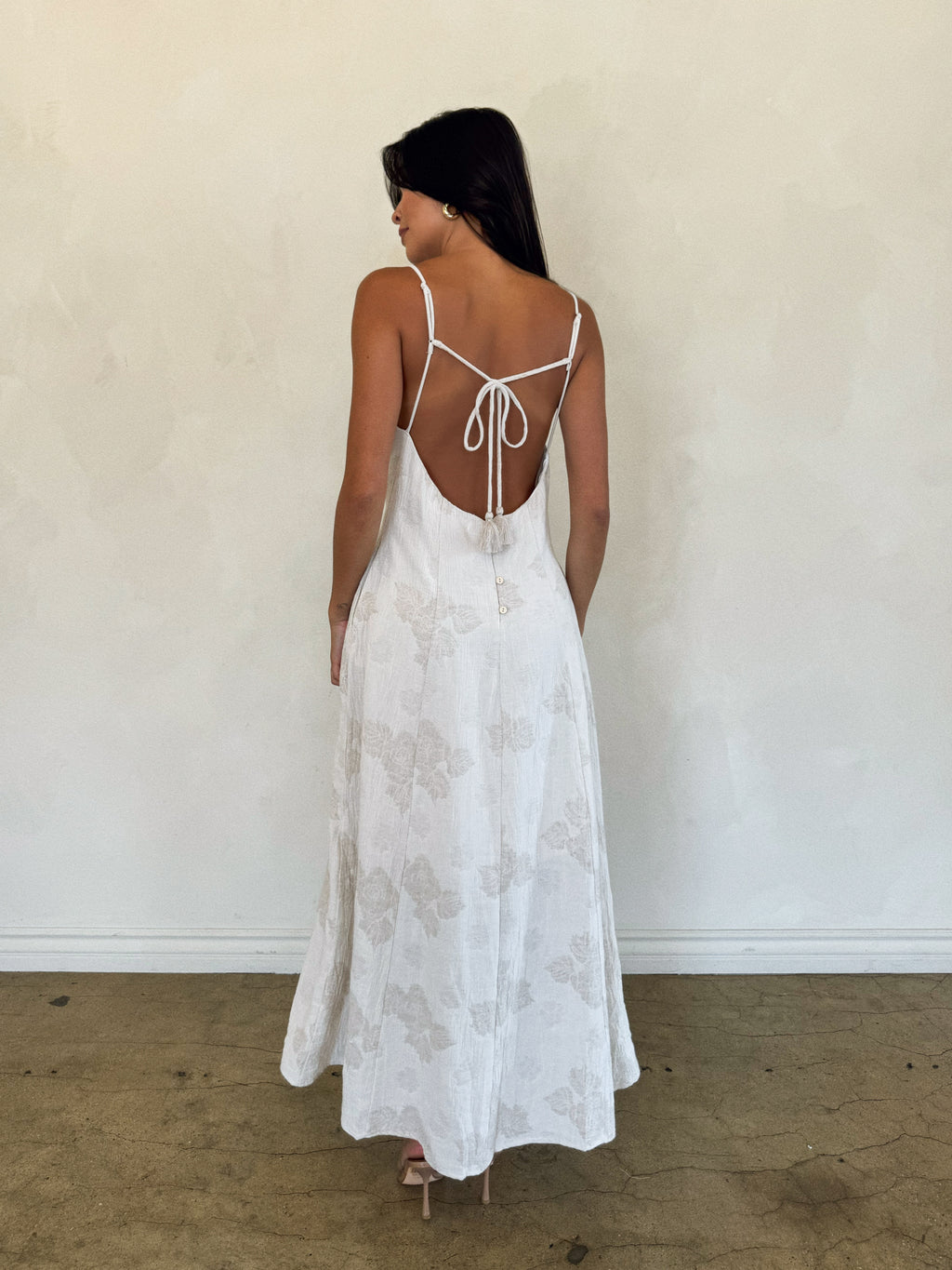 Celine Jacquard Maxi Dress - Stitch And Feather