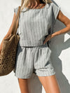 Frieda Stripe Boxy Top - Stitch And Feather