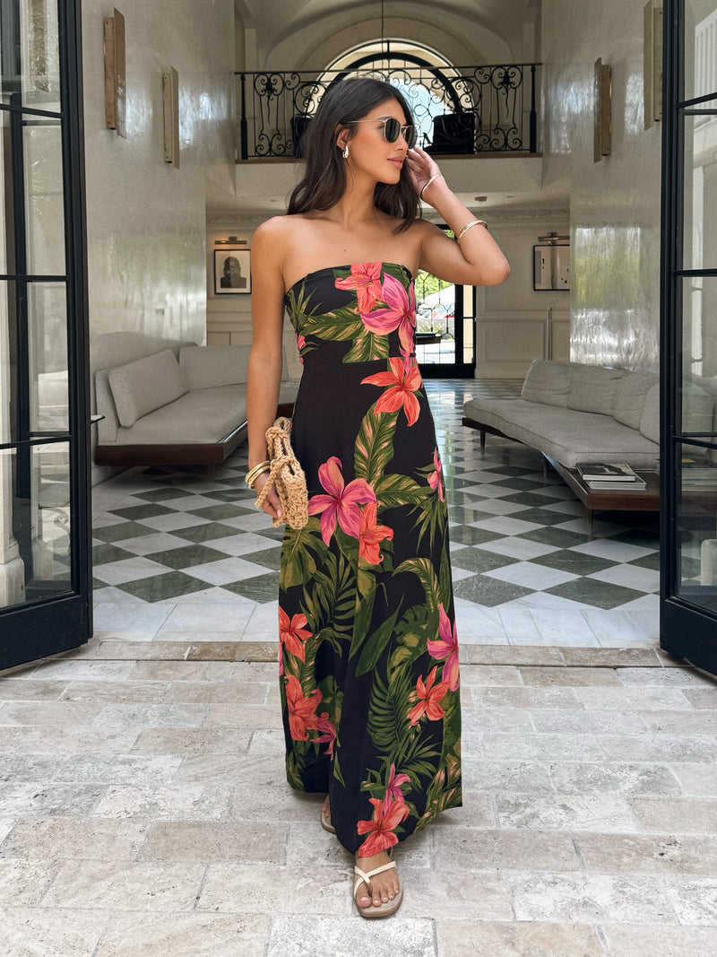 Florin Strapless Maxi Dress - Stitch And Feather