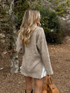 Enya Cable Knit Sweater in Mocha