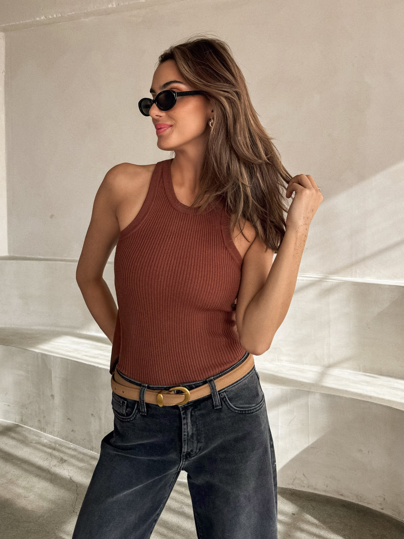 Live Well Ribbed Knit Tank