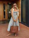 Cousins Strapless Midi Dress - Stitch And Feather
