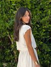 Rue Linen Crop Top - Stitch And Feather