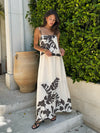 Missed Flights Floral Midi Dress - Stitch And Feather