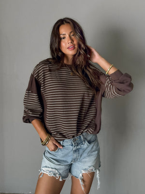 Striped Long Sleeve - Stitch And Feather