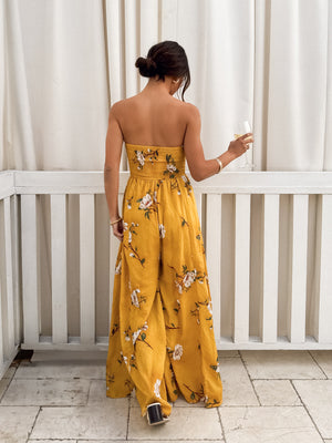 Dandelions Strapless Jumpsuit - Stitch And Feather