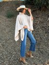 Countryside Turtleneck Knit Poncho - Stitch And Feather