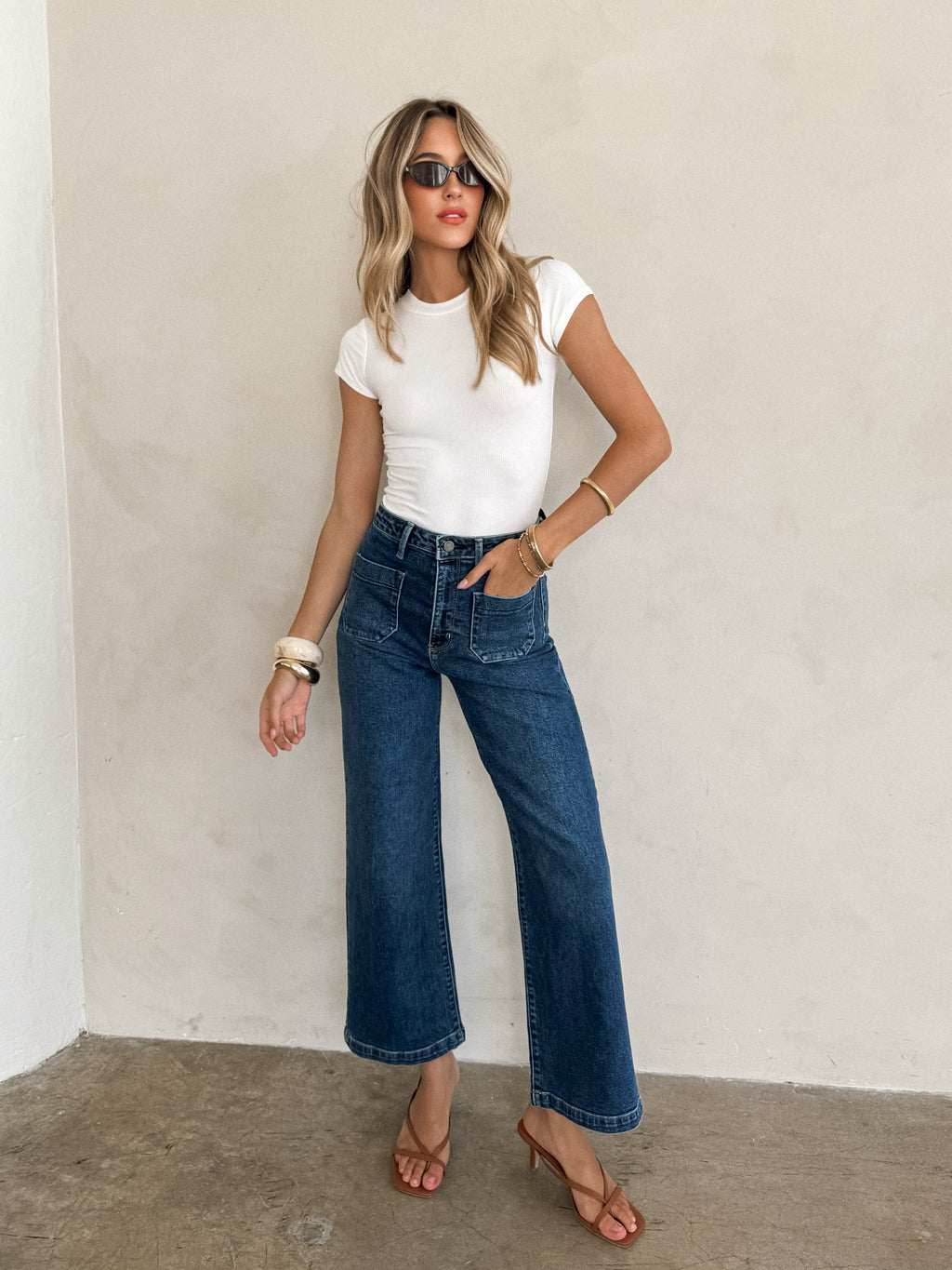 Davis Ribbed Bodysuit in White