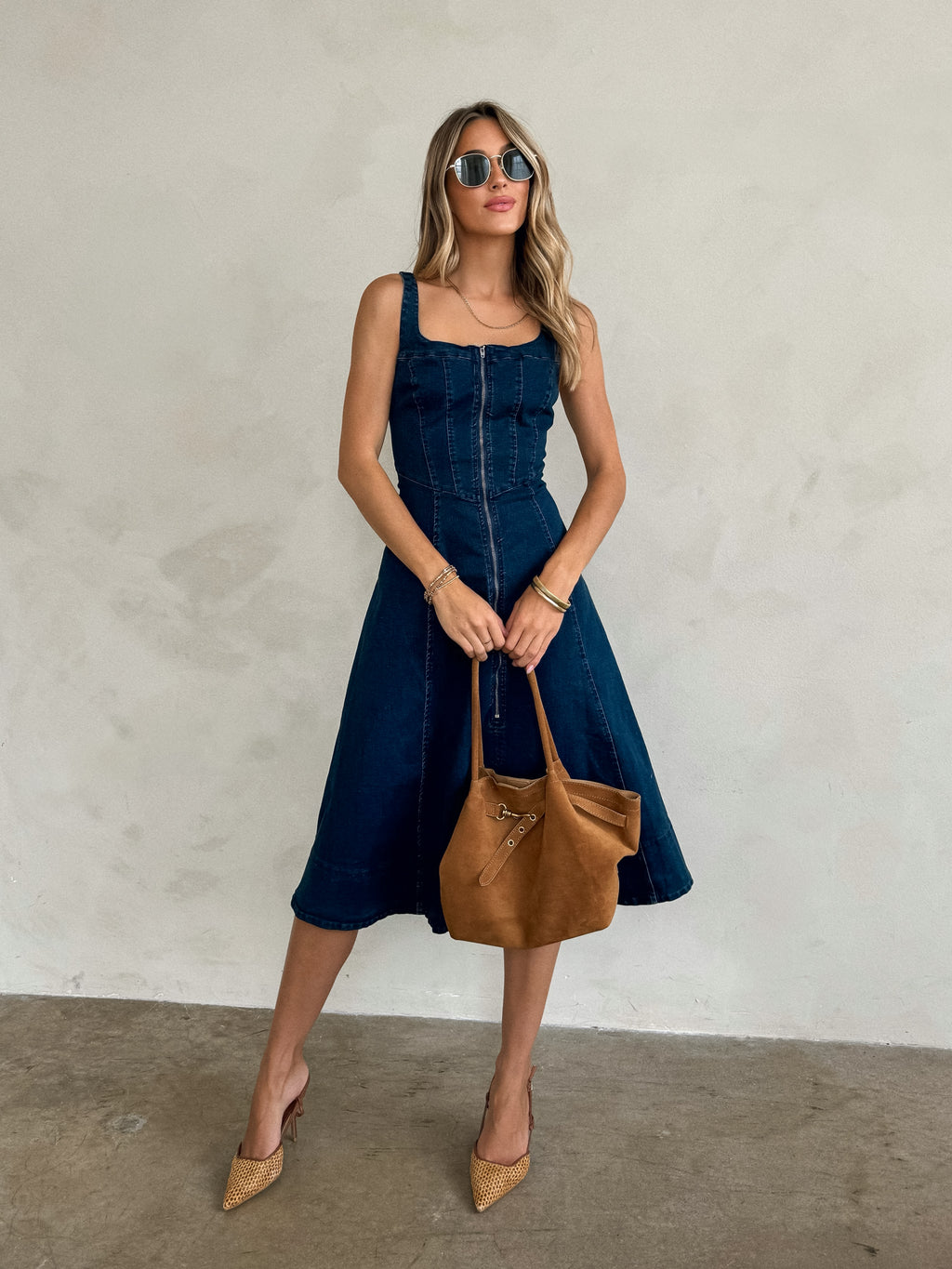 Noah Denim Midi Dress