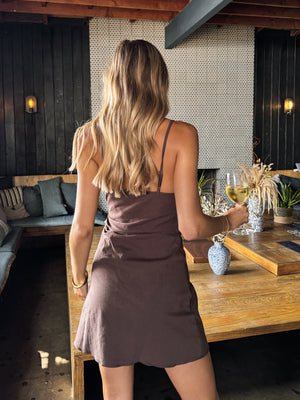 Maple Pleated Mini Dress - Stitch And Feather
