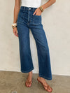 Patch Pocket Wide Leg in Dark