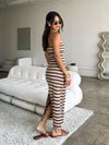 Taza Stripe Knit Midi Dress - Stitch And Feather