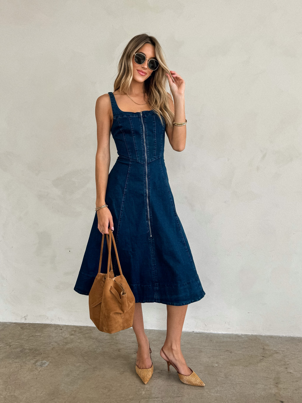 Noah Denim Midi Dress