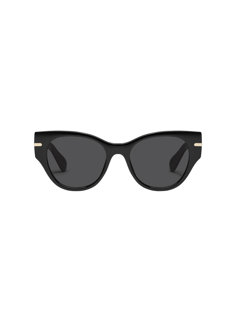 Chit Chat Sunnies in Blk/Smoke - Stitch And Feather