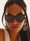 Chit Chat Sunnies in Blk/Smoke - Stitch And Feather