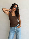 Cait Scoop Neck Tank - Stitch And Feather
