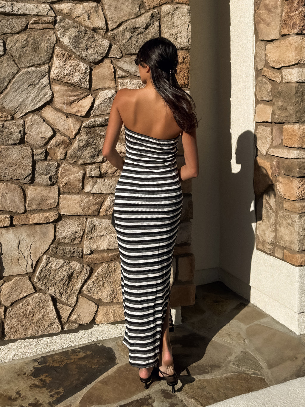 Monaco Stripe Knit Dress - Stitch And Feather