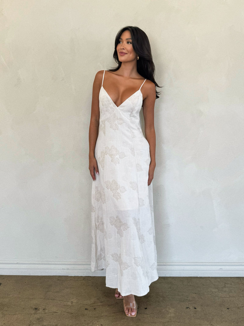 Celine Jacquard Maxi Dress - Stitch And Feather