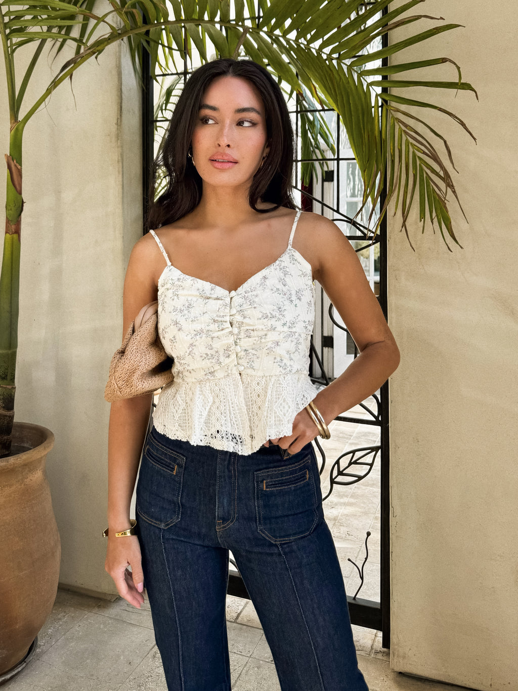 Cambria Floral Tank - Stitch And Feather