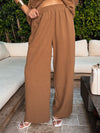 Kismet Wide Leg Linen Pants - Stitch And Feather