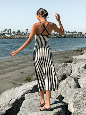 Blair Stripe Knit Midi Dress - Final Sale - Stitch And Feather