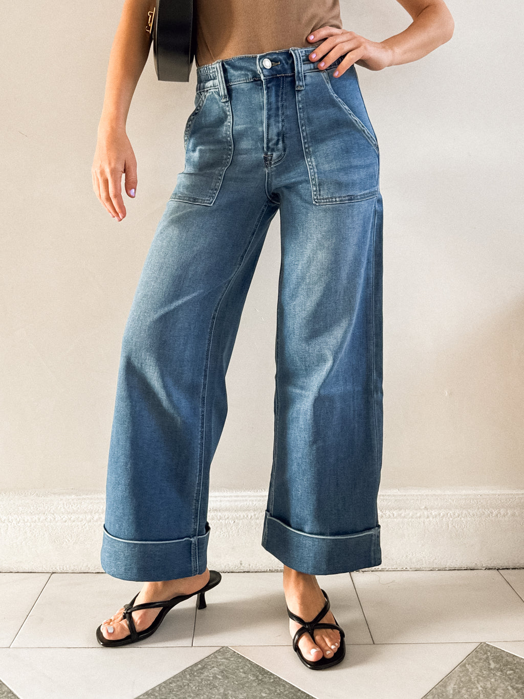 Supernova Baggy Wide Leg Jeans - Stitch And Feather