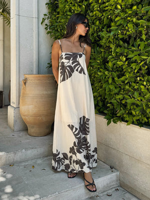 Missed Flights Floral Midi Dress - Stitch And Feather