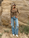 Cadence Knit Long Sleeve in Mocha