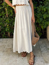 Rue Linen Maxi Skirt - Stitch And Feather