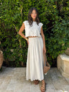 Rue Linen Maxi Skirt - Stitch And Feather