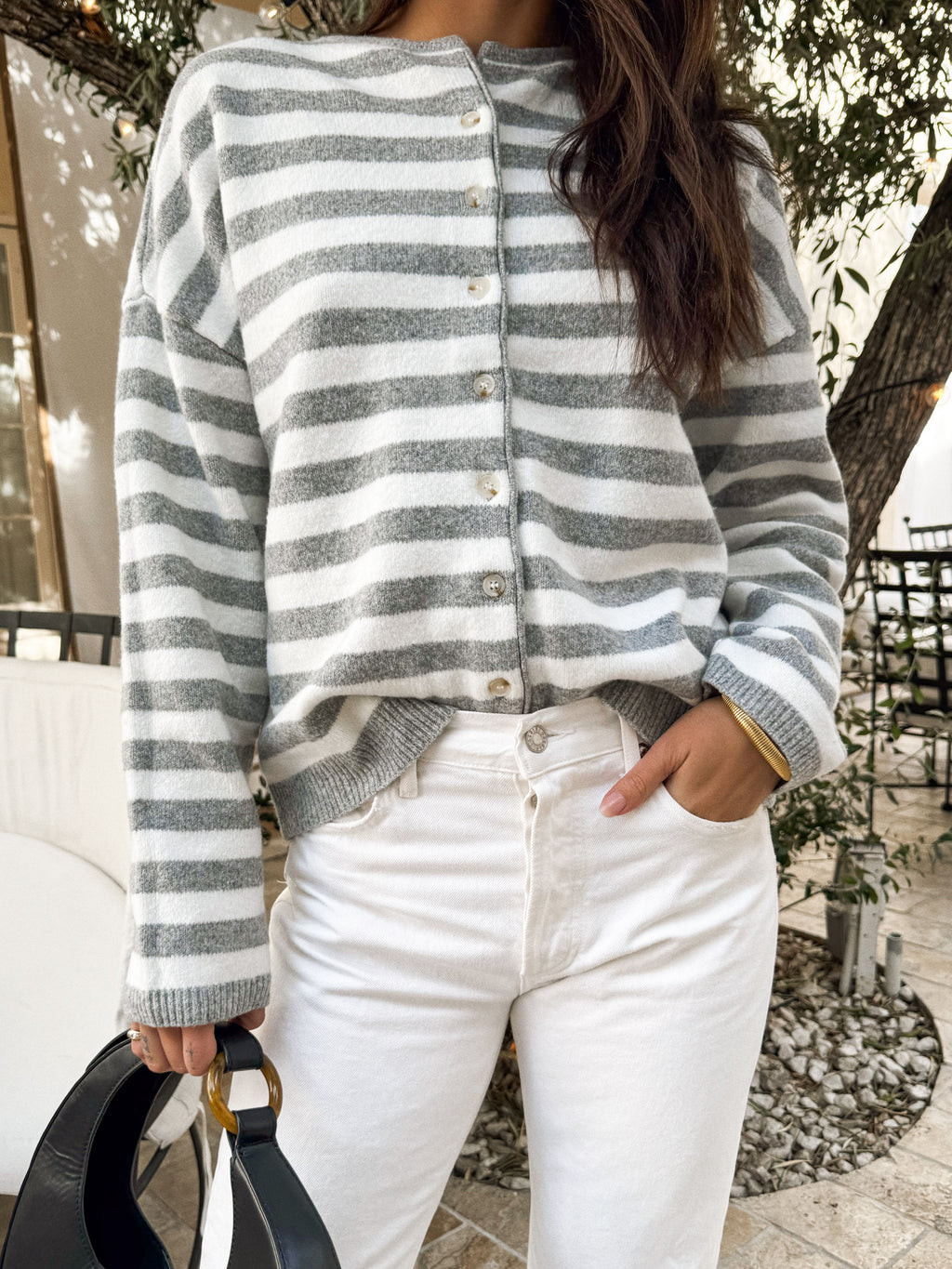 C'est La Vie Stripe Cardigan - Stitch And Feather