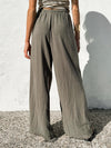 Barbados Linen Pants in Olive - Stitch And Feather