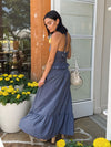 Ellis Smocked Maxi Skirt - Stitch And Feather