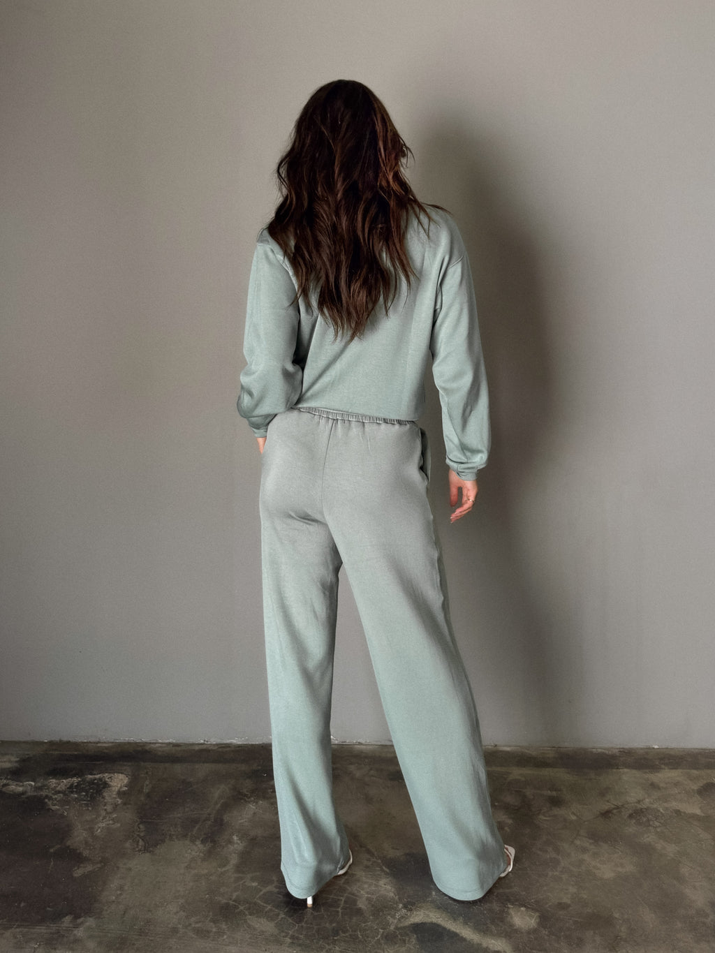 Lena Sweatpants in Sage Green - Stitch And Feather